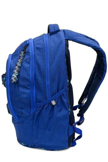 Coral High Lacivert Mavi Renkli Desenli Okul Sırt Çantası 24440 - 4