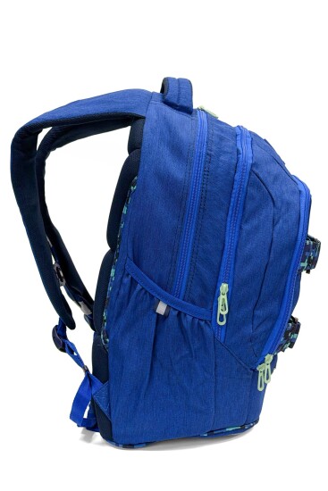 Coral High Lacivert Mavi Renkli Desenli Okul Sırt Çantası 24440 - 5