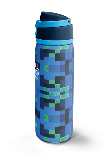 Coral High Lacivert Mavi Renkli Desenli Pipetli ve Direkt İçim Çelik Termos 800 ml 38568 - 5