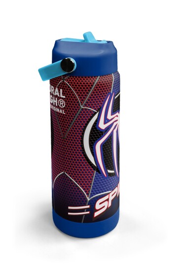 Coral High Lacivert Örümcek Desenli Katlanır Ağızlıklı Çelik Termos 650 ml 38375 - 3