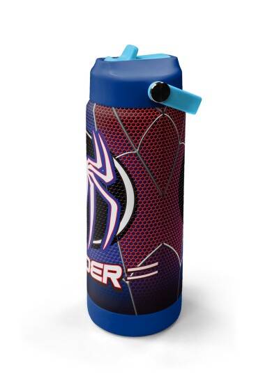 Coral High Lacivert Örümcek Desenli Katlanır Ağızlıklı Çelik Termos 650 ml 38375 - 4