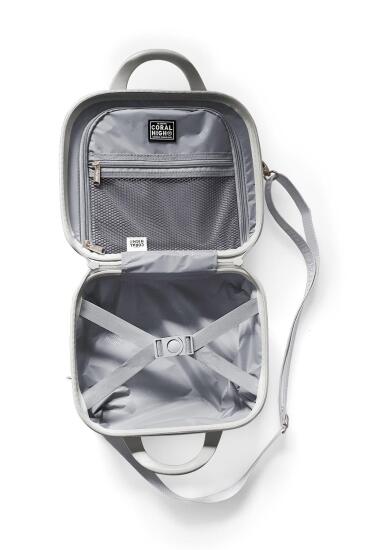 Coral High Lacivert Puantiye Desenli Omuz Askılı PC Makyaj Çantası 16901 - 8