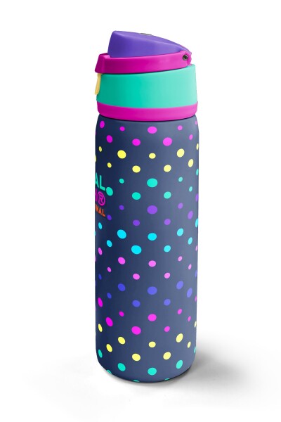 Coral High Lacivert Puantiyeli Desenli Pipetli ve Direkt İçim Çelik Termos 800 ml 38534 - 5