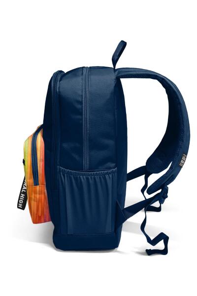 Coral High Lacivert Renkli Çizgili Okul Sırt Çantası 23690 - 8