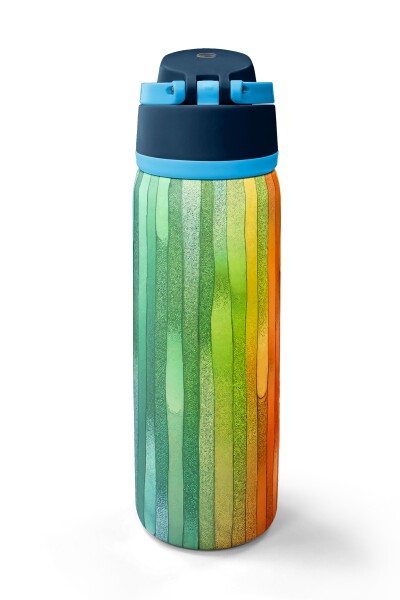 Coral High Lacivert Renkli Pipetli ve Direkt İçim Çelik Termos 800 ml 38550 - 6