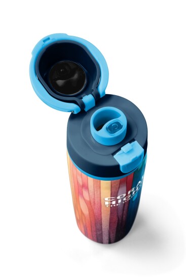 Coral High Lacivert Renkli Pipetli ve Direkt İçim Çelik Termos 800 ml 38550 - 7