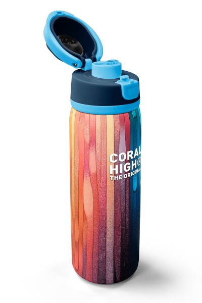 Coral High Lacivert Renkli Pipetli ve Direkt İçim Çelik Termos 800 ml 38550 - 3