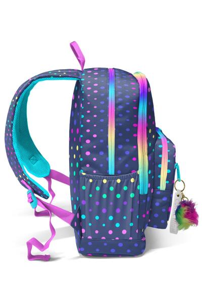 Coral High Lacivert Renkli Puantiyeli Okul Sırt Çantası 23672 - 5