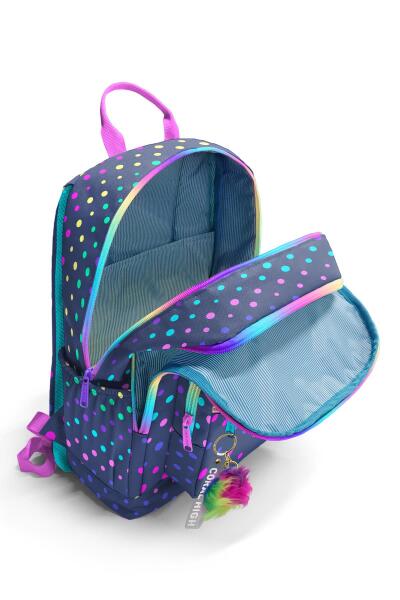 Coral High Lacivert Renkli Puantiyeli Okul Sırt Çantası 23672 - 3