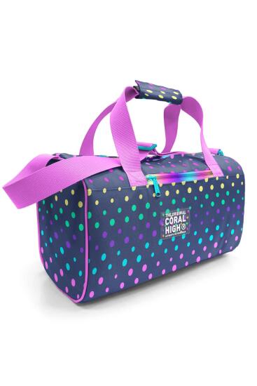 Coral High Lacivert Renkli Puantiyeli Spor Çantası 27528 