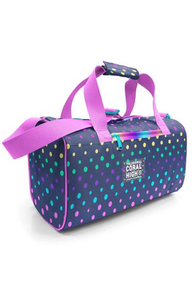 Coral High Lacivert Renkli Puantiyeli Spor Çantası 27528 - 1