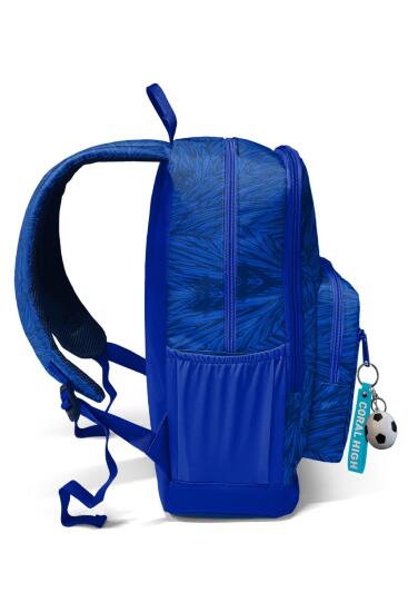 Coral High Lacivert Saks Futbol Desenli Okul Sırt Çantası 23697 - 6