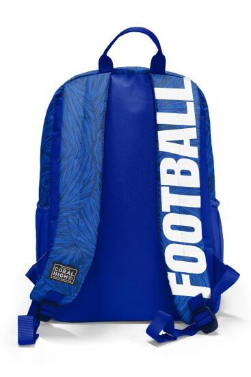 Coral High Lacivert Saks Futbol Desenli Okul Sırt Çantası 23697 - 2