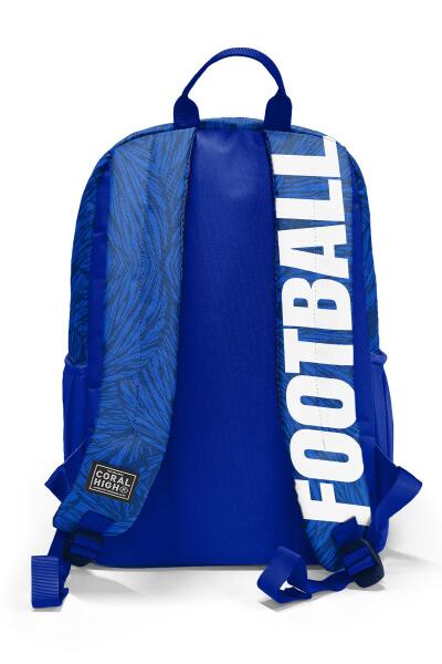 Coral High Lacivert Saks Futbol Desenli Okul Sırt Çantası 23697 - 2