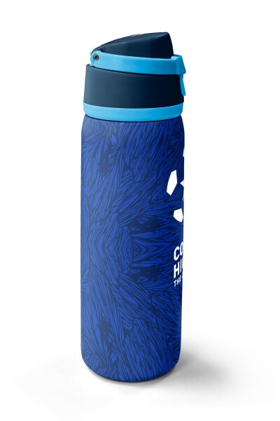 Coral High Lacivert Saks Futbol Desenli Pipetli ve Direkt İçim Çelik Termos 800 ml 38557 - 4