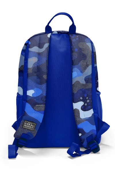 Coral High Lacivert Saks Kamuflaj Desenli 3’lü Okul Çanta Seti SET0123689 - 4