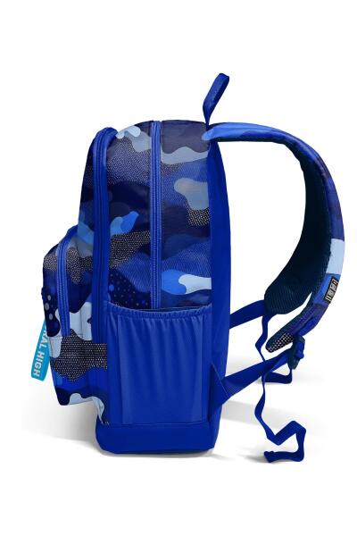 Coral High Lacivert Saks Kamuflaj Desenli Okul Sırt Çantası 23689 - 8