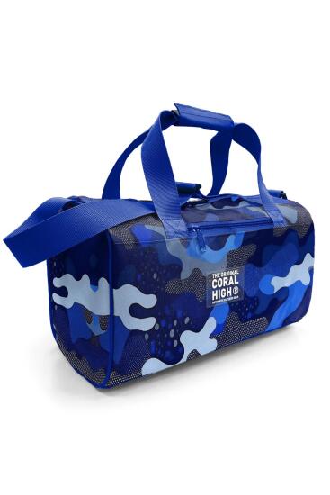 Coral High Lacivert Saks Kamuflaj Desenli Spor Çantası 27534 