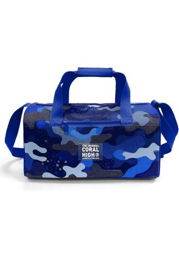 Coral High Lacivert Saks Kamuflaj Desenli Spor Çantası 27534 - 2