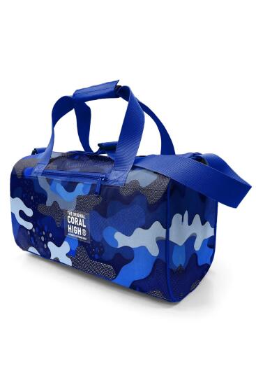 Coral High Lacivert Saks Kamuflaj Desenli Spor Çantası 27534 - 11
