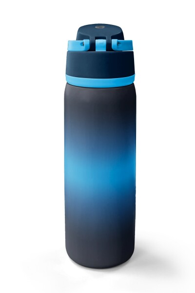 Coral High Lacivert Siyah Renkli Pipetli ve Direkt İçim Çelik Termos 800 ml 38560 - 6