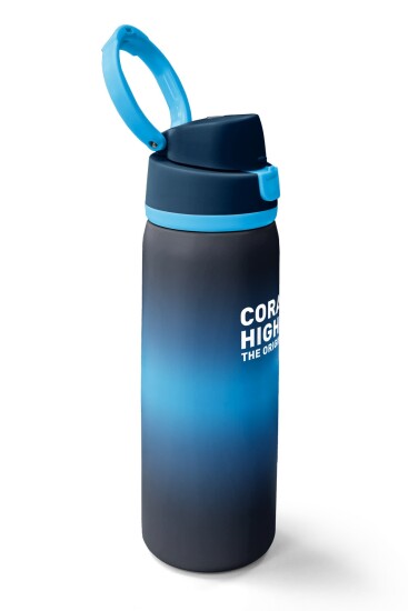 Coral High Lacivert Siyah Renkli Pipetli ve Direkt İçim Çelik Termos 800 ml 38560 - 2