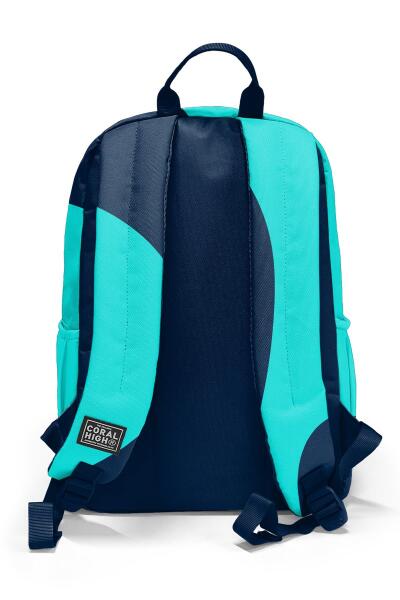 Coral High Lacivert Turkuaz Desenli Okul Sırt Çantası 23686 - 2