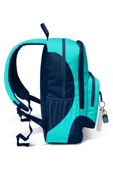 Coral High Lacivert Turkuaz Desenli Okul Sırt Çantası 23686 - 5