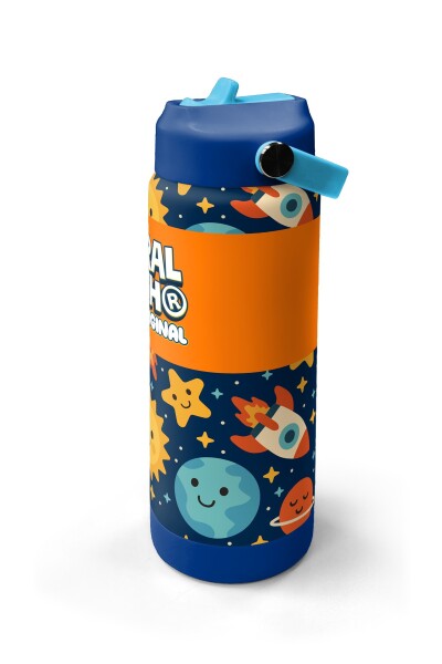 Coral High Lacivert Uzay Desenli Katlanır Ağızlıklı Çelik Termos 650 ml 38342 - 4