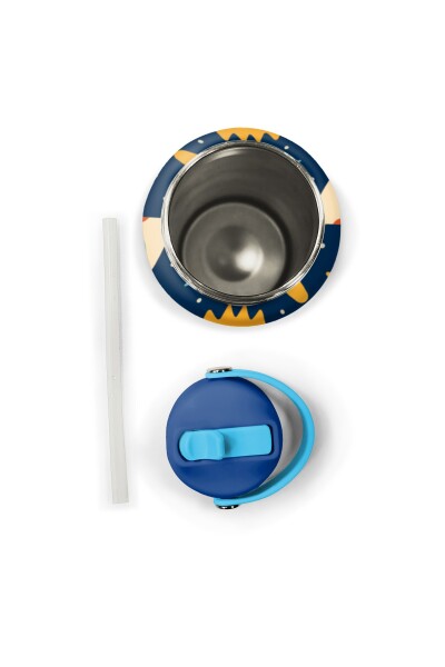 Coral High Lacivert Uzay Desenli Katlanır Ağızlıklı Çelik Termos 650 ml 38342 - 6