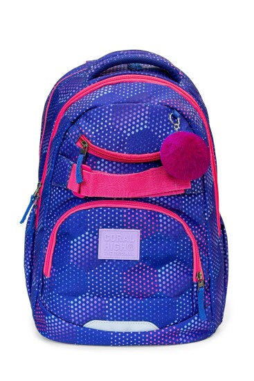 Coral High Lavanta Renkli Dört Bölmeli Okul Sırt Çantası 24435 - Coral High