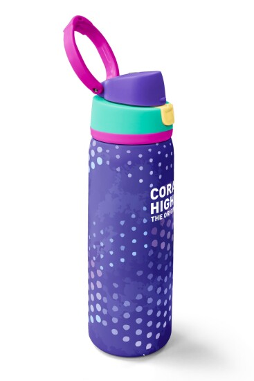 Coral High Lavanta Renkli Pipetli ve Direkt İçim Çelik Termos 800 ml 38563 - 2