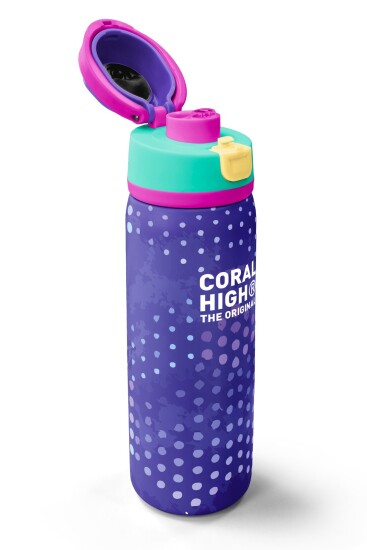 Coral High Lavanta Renkli Pipetli ve Direkt İçim Çelik Termos 800 ml 38563 - 3