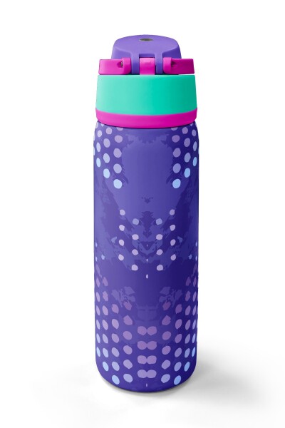 Coral High Lavanta Renkli Pipetli ve Direkt İçim Çelik Termos 800 ml 38563 - 6