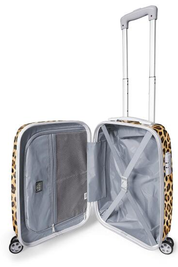 Coral High Leopar Desenli Kabin Boy Valiz (50cm) 16550 - 3