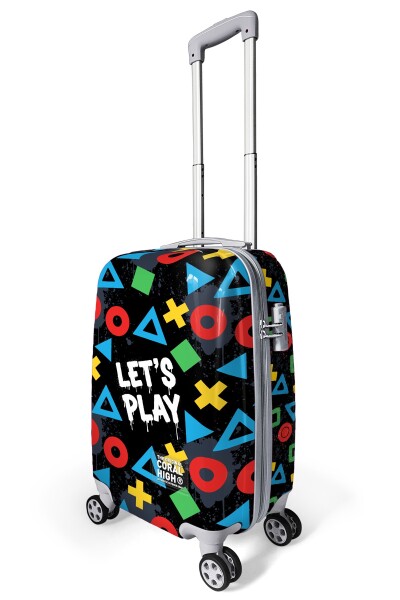 Coral High Let's Play Desenli Kabin Boy Valiz (50cm) 16559 - 3