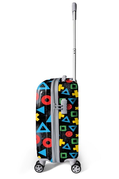 Coral High Let's Play Desenli Kabin Boy Valiz (50cm) 16559 - 5