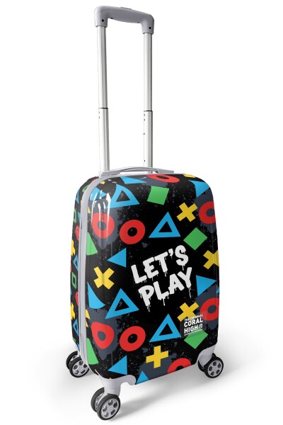 Coral High Let's Play Desenli Kabin Boy Valiz (50cm) 16559 - 6