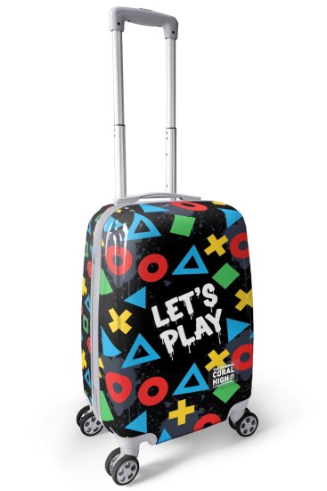 Coral High Let's Play Desenli Kabin Boy Valiz (50cm) 16559 - 6