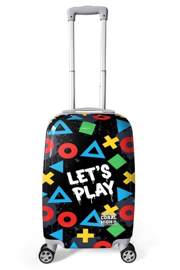 Coral High Let's Play Desenli Kabin Boy Valiz (50cm) 16559 - Coral High