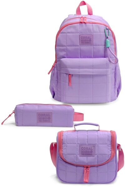 Coral High Lila 3'lü Okul Çanta Seti SET0124420 - 1