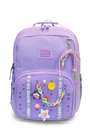 Coral High Lila Detaylı Okul Sırt Çantası 24405 