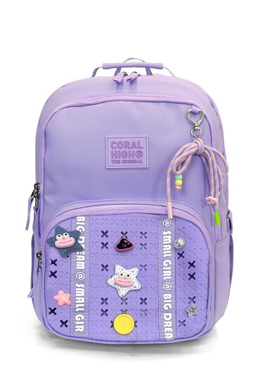 Coral High Lila Detaylı Okul Sırt Çantası 24405 