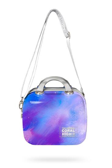 Coral High Renkli Desenli Omuz Askılı PC Makyaj Çantası 16839 - 3