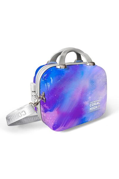 Coral High Renkli Desenli Omuz Askılı PC Makyaj Çantası 16839 - 1