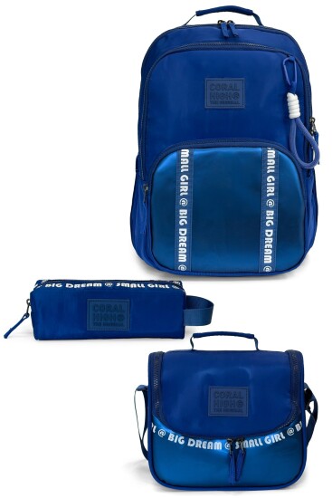Coral High Mavi 3'lü Okul Çanta Seti SET0124413 - Coral High