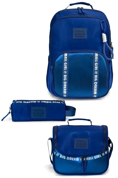 Coral High Mavi 3'lü Okul Çanta Seti SET0124413 - 1