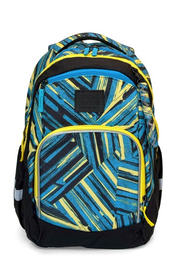 Coral High Mavi Lacivert Desenli Okul Sırt Çantası 24454 - Coral High