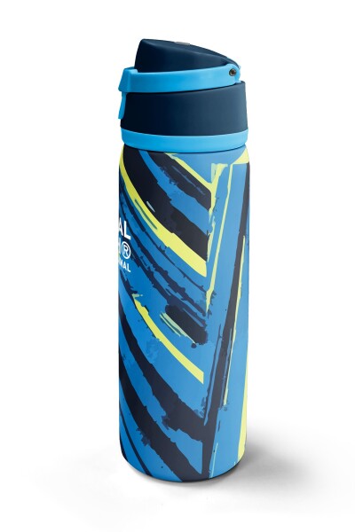 Coral High Mavi Lacivert Desenli Pipetli ve Direkt İçim Çelik Termos 800 ml 38582 - 5