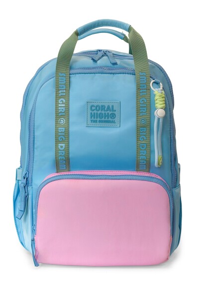 Coral High Mavi Pembe Okul Sırt Çantası 24414 - 1
